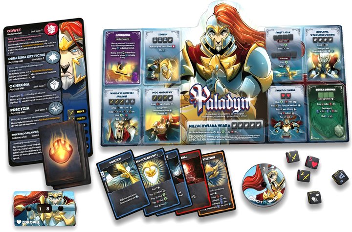 Gra planszowa Lucky Duck Games Dice Throne Clash 2 Monk Vs Paladin (0787790587095) - obraz 3