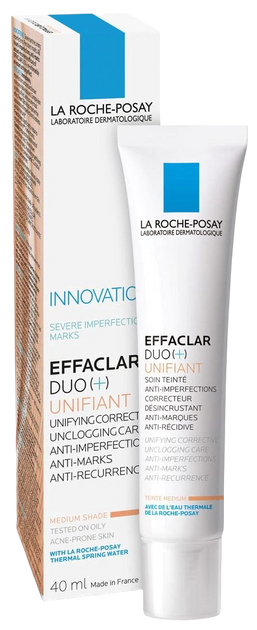 Krem-żel do twarzy La Roche Posay Effaclar Duo Unifiant Medium 40 ml (3337875518598) - obraz 1