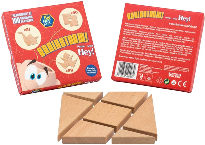 Łamigłówka Big Fun Republic Brainstorm Hey Puzzles (5902659190079) - obraz 4