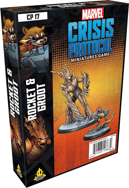 Набір фігурок для складання та розфарбовування Atomic Mass Games Marvel Crisis Protocol Rocket & Groot 2 шт (0841333108632) - зображення 1