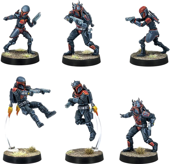 Zestaw figurek do złożenia i pomalowania Atomic Mass Games Star Wars Legion Mandalorian Super Commandos Unit Expansion 7 szt (0841333116460) - obraz 3