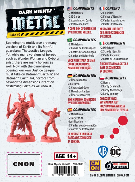 Набір фігурок для розфарбовування Portal Games Zombicide 2nd Edition Dark Nights Metal Pack 2 2 шт (0889696013750) - зображення 4