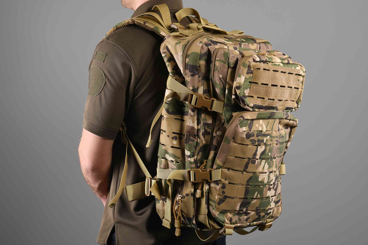 Тактичний рюкзак 2E Tactical 45L, камуфляж (2E-MILTACBKP-45L-MC) - изображение 2