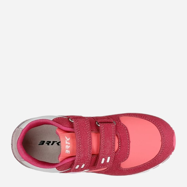 Buty sportowe dziecięce dla dziewczynki na rzepy Bartek 15042903 27 Różowe z czerwonym (5904699046101) - obraz 4