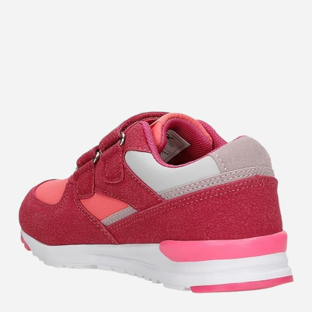 Buty sportowe dziecięce dla dziewczynki na rzepy Bartek 15042903 29 Różowe z czerwonym (5904699046125) - obraz 3