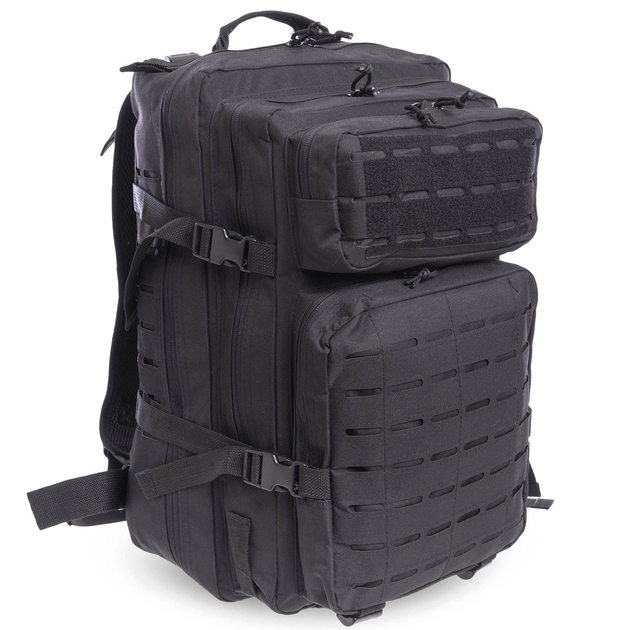 Рюкзак тактичний штурмовий SILVER KNIGHT 1512 розмір 50х36х12см 22л Чорний - зображення 1