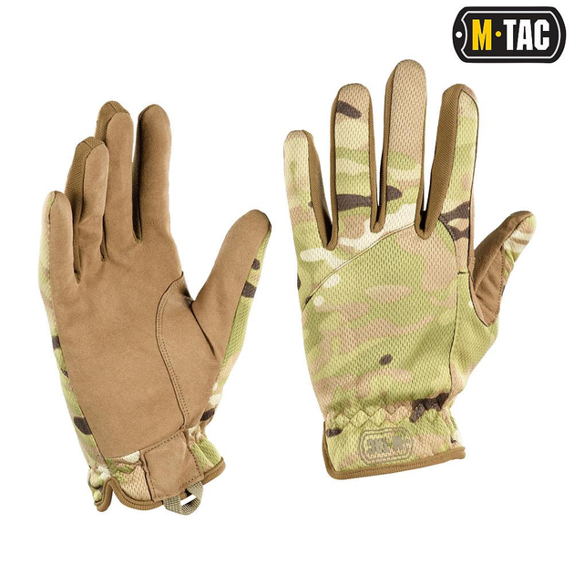 Перчатки тактические, нейлоновые M-Tac SCOUT TACTICAL MK.2 MC (MultiCam, Мультикам) Размер S - изображение 1