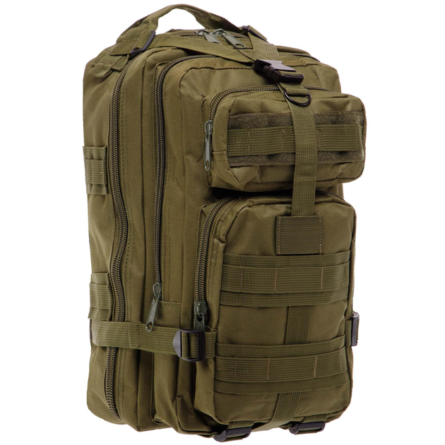 Рюкзак тактичний штурмовий SILVER KNIGHT TY-5710 розмір 40x20x20см 16л Оливковий - зображення 1