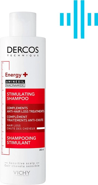Акція на Тонізуючий шампунь Vichy Dercos Energy+ для боротьби з випадінням волосся 200 мл від Rozetka