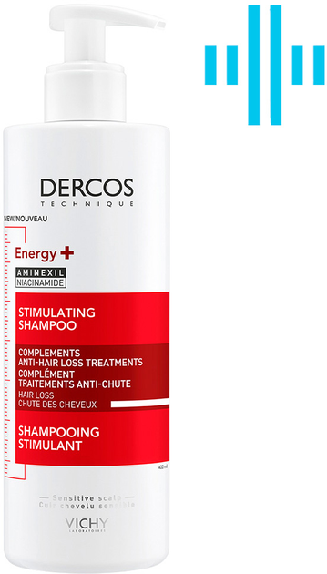 Акція на Тонізуючий шампунь Vichy Dercos Energy+ для боротьби з випадінням волосся 400 мл від Rozetka