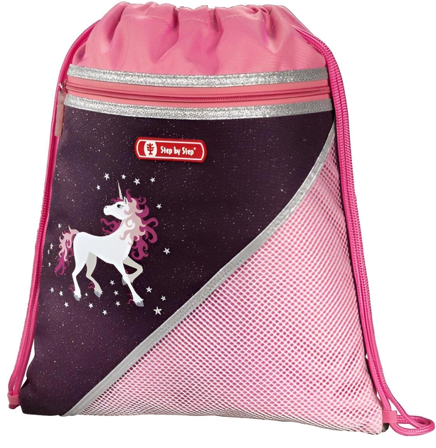 Рюкзак-мішок для взуття Step by Step Unicorn Pink 38x32 см (4047443389992) - зображення 1