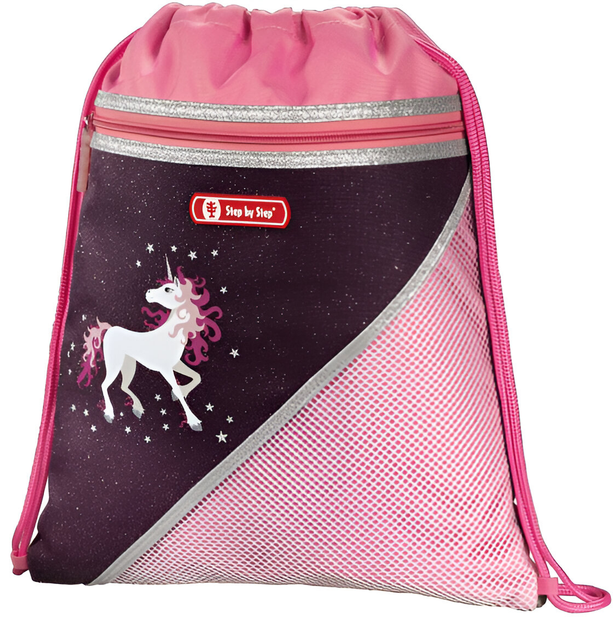 Worek-plecak na buty Step by Step Unicorn Pink 38x32 cm (4047443389992) - obraz 1