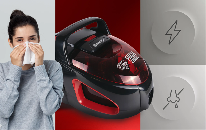 Бытовой пылесос без мешка Maltec Turbo Cyclone 4200Wt 12в1 2л красный - Фото 10 Бытовой пылесос без мешка Maltec Turbo Cyclone 4200Wt 12в1 2л красный - изображение 10