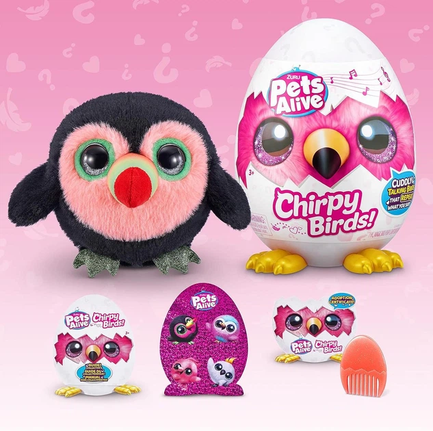 Интерактивная игрушка Веселые птички Pets Alive Chirpy Birds