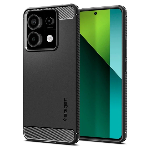 Чехол Spigen Rugged Armor для Xiaomi Redmi Note 13 Pro 5G / Poco X6 5G Matte Black (ACS07254) - Фото 1 Чехол Spigen Rugged Armor для Xiaomi Redmi Note 13 Pro 5G / Poco X6 5G Matte Black (ACS07254) - изображение 1