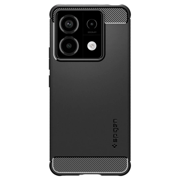 Чехол Spigen Rugged Armor для Xiaomi Redmi Note 13 Pro 5G / Poco X6 5G Matte Black (ACS07254) - Фото 2 Чехол Spigen Rugged Armor для Xiaomi Redmi Note 13 Pro 5G / Poco X6 5G Matte Black (ACS07254) - изображение 2