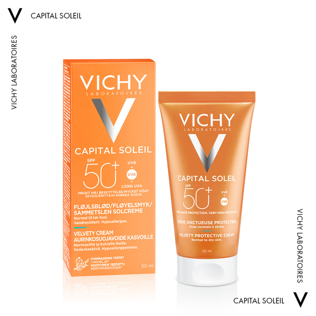 Солнцезащитный крем Vichy Capital Idéal Soleil Velvety Cream Complexion ...