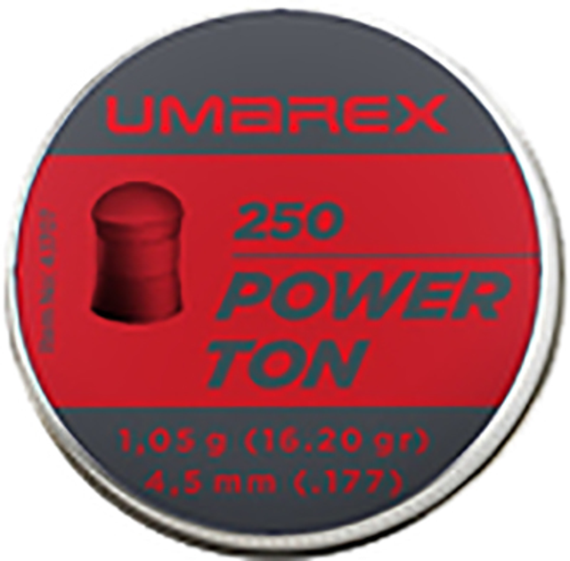 Свинцеві кулі Umarex Power Ton 1.05 г калібр 4.5 (.177) 250 шт (4.1707) - зображення 1