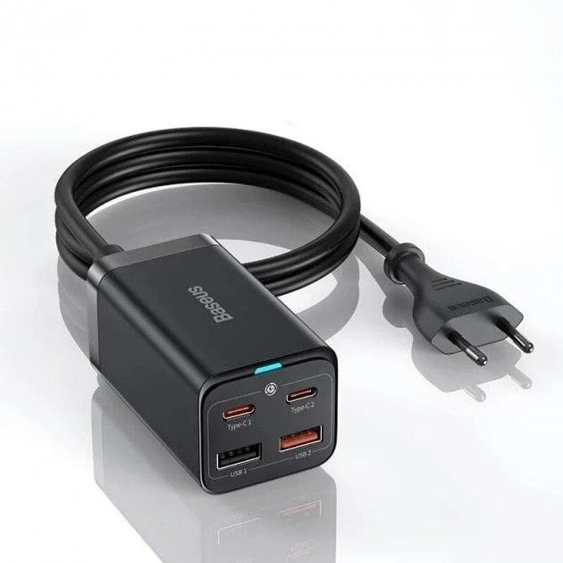 Сетевое зарядное устройство BASEUS GaN3 Pro Desktop Fast Charger 2U+2C ...