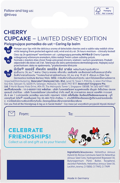 Pomadka ochronna Nivea Minnie Mouse Disney Edition 4.8 g (8850029041384) - obraz 3