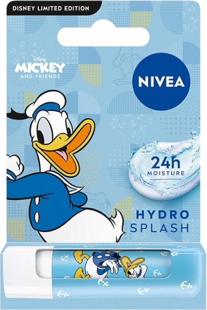 Balsam do ust Nivea Donald Duck Disney Edition 4.8 g (8850029041377) - obraz 1