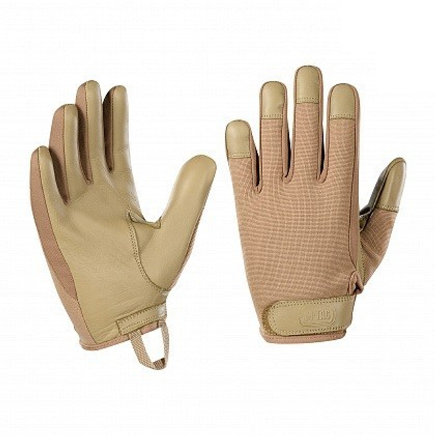 Стрілецькі, тактичні рукавички M-Tac Police Khaki (Хакі) Розмір M - зображення 1