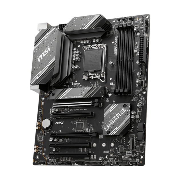 Материнська плата MSI B760 GAMING PLUS WIFI Socket 1700/Intel B760/ATX/1хHDMI/1хDisplayPort - Фото 3 Материнська плата MSI B760 GAMING PLUS WIFI Socket 1700/Intel B760/ATX/1хHDMI/1хDisplayPort - зображення 3