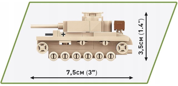 Klocki konstrukcyjne Cobi Historical Collection World War II Panzer 3 103 elementy (5902251030902) - obraz 5