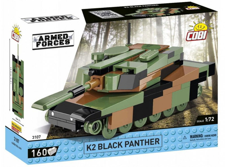 Klocki Cobi Armed Forces K2 Black Panther 160 elementów (5902251031077) - obraz 1