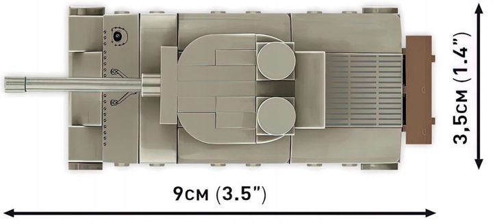 Klocki konstrukcyjne Cobi Historical Collection World War II M4 A3 Sherman 103 elementy (5902251030896) - obraz 5