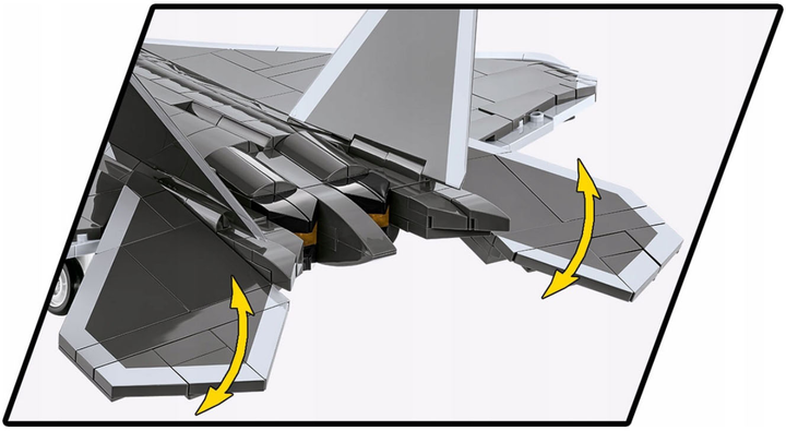 Klocki konstrukcyjne Cobi Armed Forces Raptor Lockheed F-22 695 elementów (5902251058555) - obraz 6