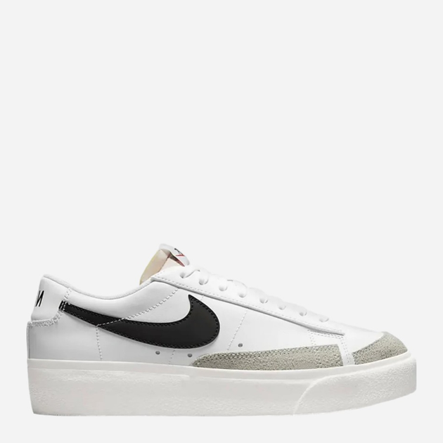 Tenisówki damskie skórzane na grubej podeszwie Nike Blazer Low Platform DJ0292-101 38 (7US) 24 cm Białe (195237087587) - obraz 1