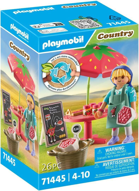 Іграшковий набір Playmobil Country Home Підставка для полуничного джему (4008789714459) - зображення 1