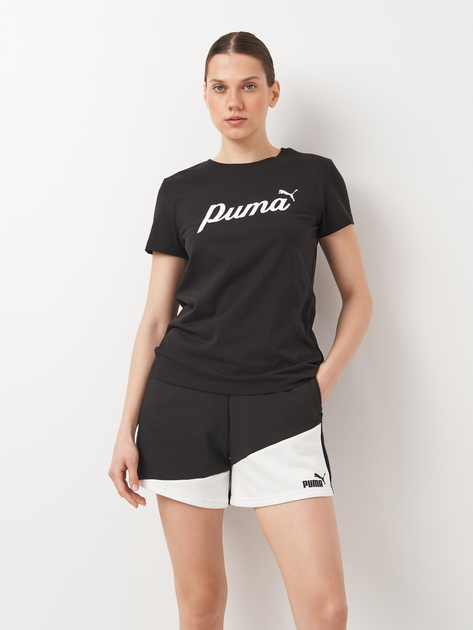 Акція на Футболка бавовняна жіноча Puma Essentials+ 67931501 L Black від Rozetka