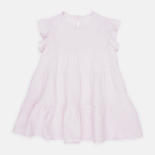 Акція на Дитяча літня муслінова сукня для дівчинки Tair kids СФ849 128 см Рожева від Rozetka