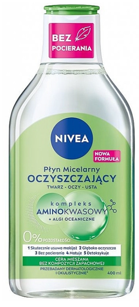 Мицеллярная вода Nivea для комбинированной кожи очищающая 400 мл ...