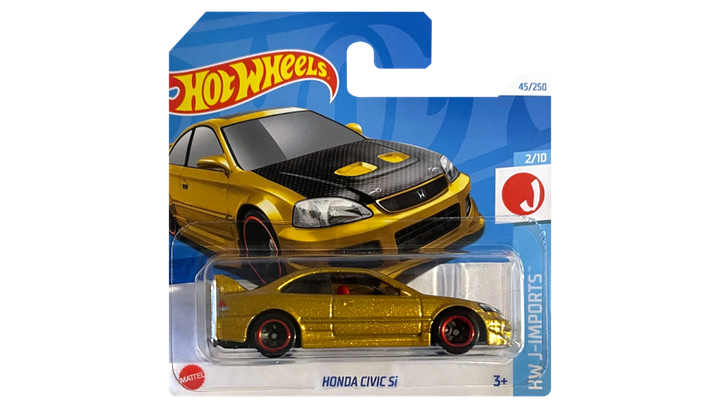 Машинка Базова Hot Wheels Honda Civic Si J-Imports 1:64 HTC41 Gold