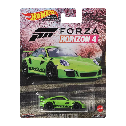 Машинка Premium Hot Wheels Porsche 911 GT3 RS 4 Forza Horizon 1:64