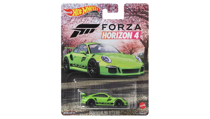 Машинка Premium Hot Wheels Porsche 911 GT3 RS 4 Forza Horizon 1:64