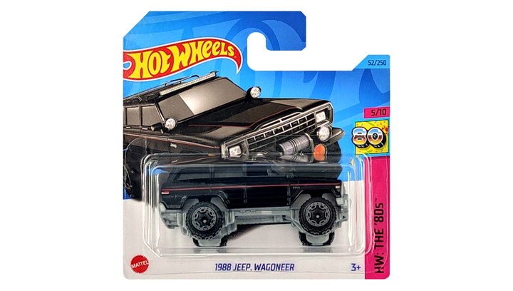 Машинка Базова Hot Wheels 1988 Jeep Wagoneer The `80S 1:64 HKJ63 Black 1шт - зображення 2
