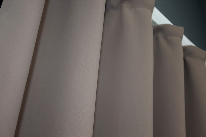 Комплект штор коротких VR-Textil Блекаут Bagema Rvs № 1242ш 130х170 см 2 шт Какао (35-0043) - зображення 5