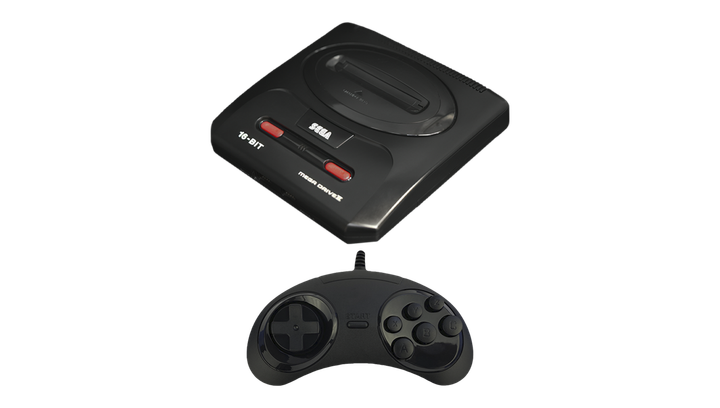 Набір Консоль Sega Mega Drive 2 MK-1631-50 Europe Black Б/У + Геймпад Дротовий RMC MD SJ-6000 - зображення 2