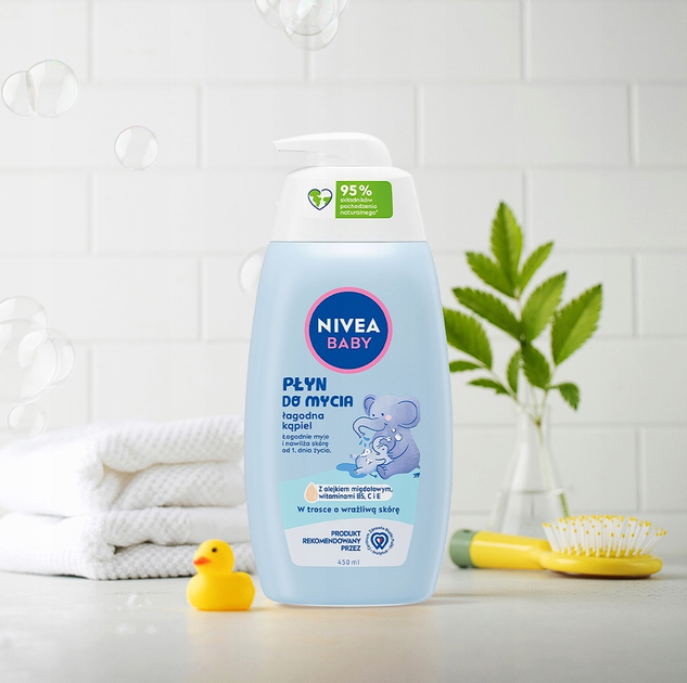Засіб для купання Nivea Baby 450 мл (5900017090467) - зображення 3