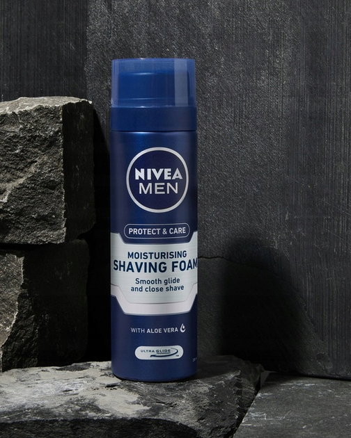Pianka do golenia Nivea Men Protect & Care ochronna 200 ml (4005808222575) - obraz 2