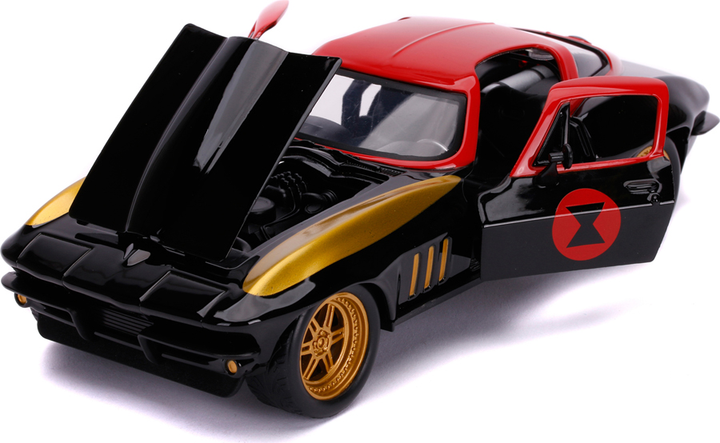 Машина металева Jada Марвел Месники Chevrolet Corvette + фігурка Чорної вдови 1:24 (4006333070440) - зображення 3