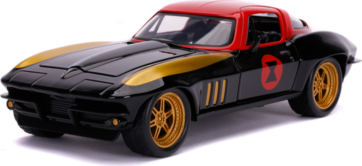 Машина металева Jada Марвел Месники Chevrolet Corvette + фігурка Чорної вдови 1:24 (4006333070440) - зображення 5