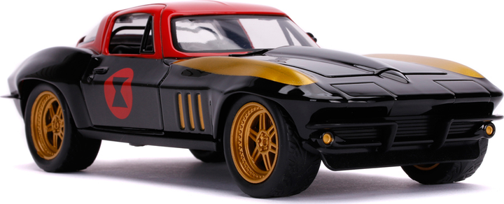 Машина металева Jada Марвел Месники Chevrolet Corvette + фігурка Чорної вдови 1:24 (4006333070440) - зображення 7