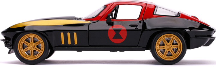 Машина металева Jada Марвел Месники Chevrolet Corvette + фігурка Чорної вдови 1:24 (4006333070440) - зображення 9