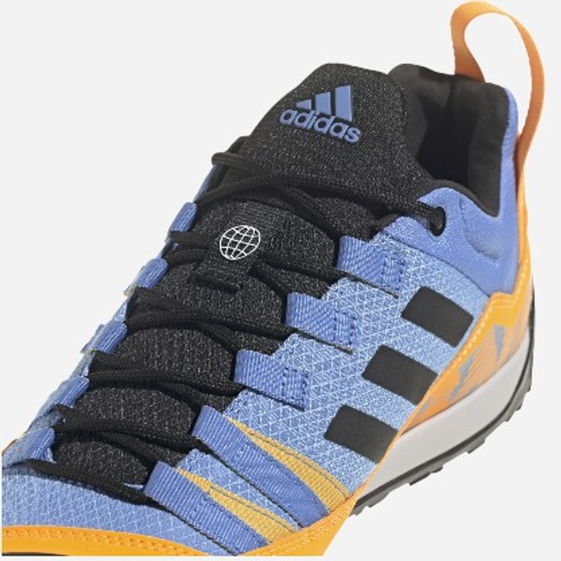 Buty turystyczne męskie adidas Terrex Swift Solo 2 HR1303 40.6 Niebieski/Pomarańczowy (4066749956509) - obraz 6