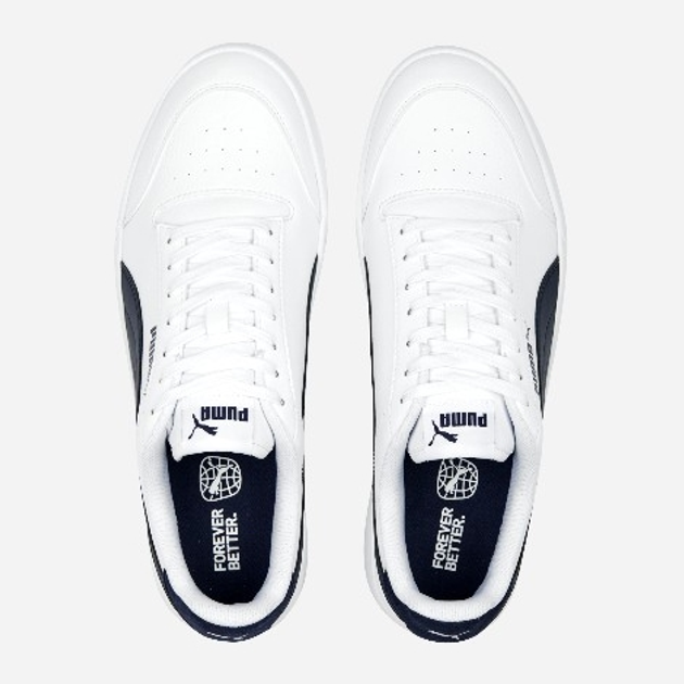 Sneakersy chłopięce Puma Shuffle 309668-24 37 Białe z granatowym (4065452568979) - obraz 4
